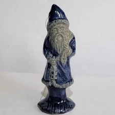 1994 ROWE POTTERY WORKS SANTA CHRISTMAS ORNAMENT Salt Glazed Lantern Figurine