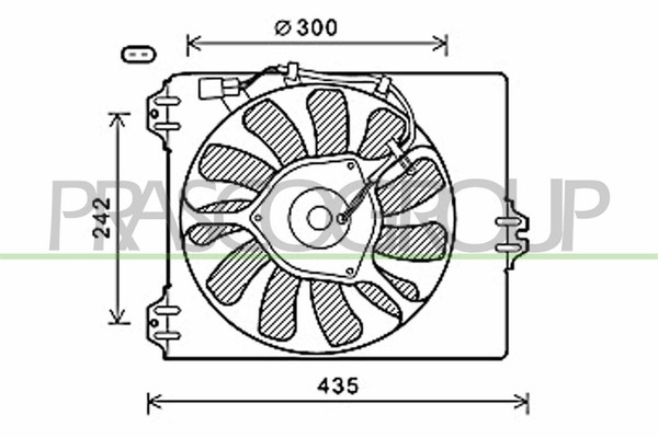 LüFter MotorküHlung KüHlerlüFter FüR Fiat Sedici 1.9 D Multijet 4X4 Suzuki SX4-image