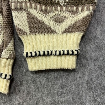 Vtg 90s Protege Collection Sweater Mens Large Coogi Style 3D Knit