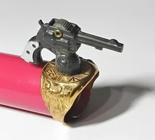 1947 Lone Ranger Six-shooter Kix Cereal Premium Toy GUN Ring Excellent Condition