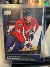 John Carlson 2009-10 Upper Deck Young Guns #497 Rookie Card. rookie card picture