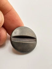 VTG Vogue Original Plastic Buttons – Square Gray Marbled Tunnel Shank 3/4”