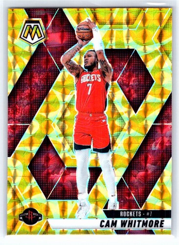 2024-25 Panini Mosaic #171 Cam Whitmore Reactive Yellow Mosaic Houston Rockets - Picture 1 of 2