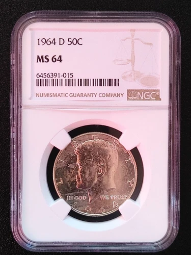 1964 D 50C Kennedy MS64