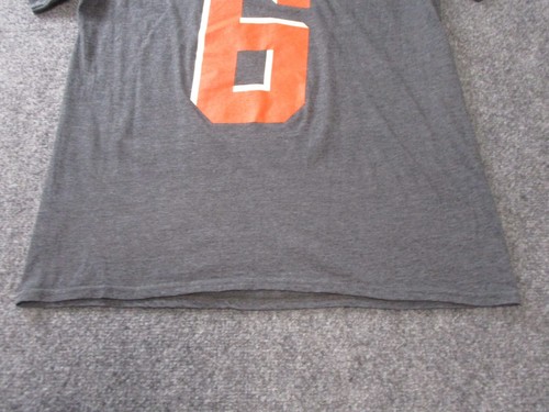 Baker Mayfield Cleveland Browns Shirt Adult Large Gray NFL Mens Cotton - Picture 8 of 9