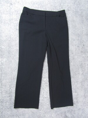 blue dress for baby girl Black High Waist Straight Leg Dress Pants Small