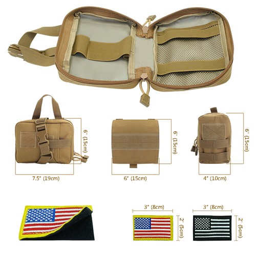 Tattica militare pettorina per cani taglia grande Cablaggio+3xBorse+Marcature - Picture 6 of 14