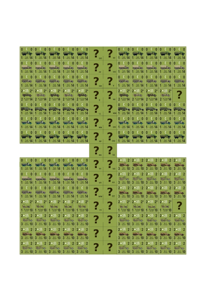 USA PanzerBlitz Panzer Leader Colored counters. - Image 3 of 4