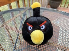 Angry Birds Black Bomber Bird 5" With Sound Commonwealth 2010 Working