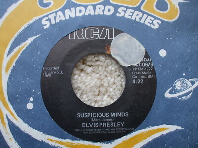 Elvis Presley - Suspicious Minds / You'll Think Of Me - GSS 45 447-0673 EX-