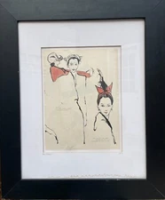 Beautiful Lillian August Collection Vintage Fashion Print .