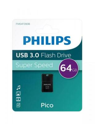 Philips USB Stick 64GB Speicherstick Pico Edition black schwarz USB 3.0