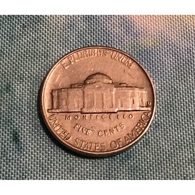 1953 Jefferson Nickel Error Strike Thru Rare Collectible