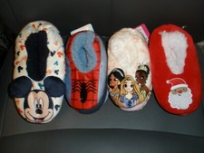 NEW Toddler Slippers Disney, Santa, Marvel YOU CHOOSE STYLE/SIZE