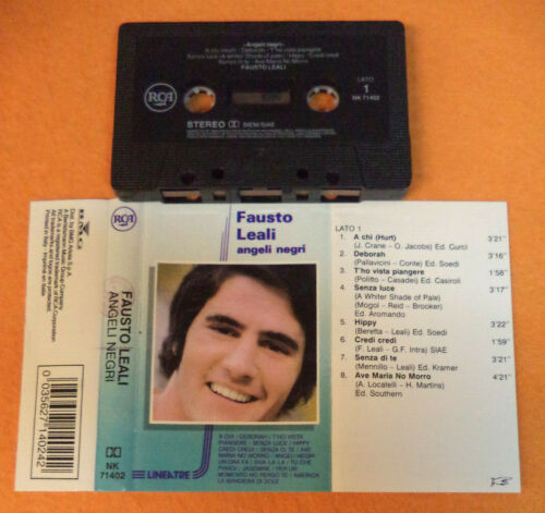 MC FAUSTO LEALI Angeli negri 1990 italy RCA NK 71402 no cd lp dvd - Bild 1 von 1