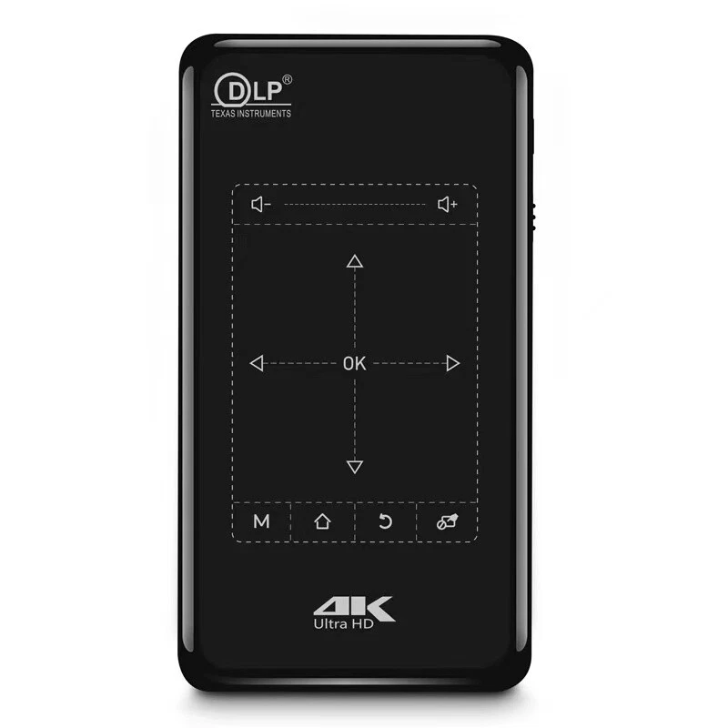 DLP WiFi Mini Projector 4K HDMI USB Bluetooth Home Theater 1+8G / 2+16G #AZ - Image 2 of 4