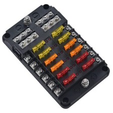 12 Volt Fuse Block Marine Boat Fuse Block Waterproof 12 Way Automotive Fuse ...