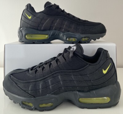 Nike Air Max 95 Gr. 7,5 UK, 42 EUR ''By You'' ID Turnschuhe Sneaker OG Schwarz Neon