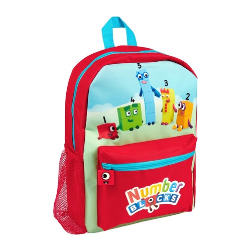 Numberblocks Kinderrucksack 4-teiliges Schulset Lunchtasche, Wasserflasche & Bleistiftetui - Bild 2 von 6
