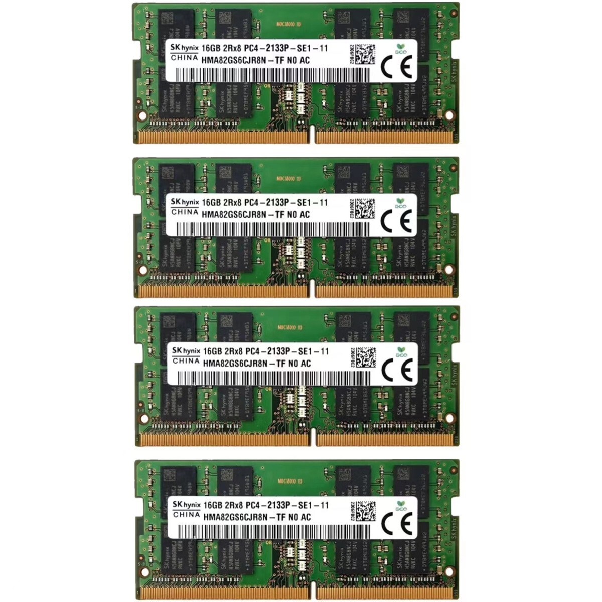 Hynix 64GB 4X16GB DDR4 2133MHz PC4-17000 Laptop SODIMM Memory Ram