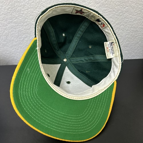 Gorra ajustada de lana vintage años 90 especialidades deportivas Oakland atletismo años A 6 3/4 - Imagen 9 de 15