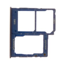 SIM Micro SD Card Tray Dual for Samsung Galaxy A40 Blue Replacement Part