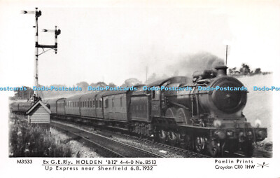 R256234 M3533 Ex G E Rly Holden B12 4 4 0 No 8513 Up Express near Shenfield 6819