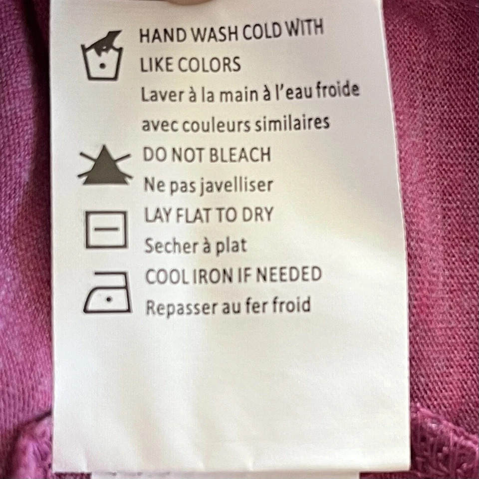 NEW Vince Big Girl’s Long sleeve T Shirt size L Fuchsia - Image 4 of 4