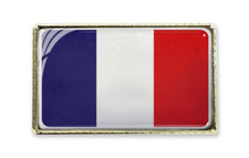 France Flag Pin Badge (Gold)
