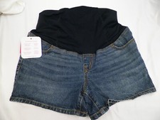 Women's Isabel Maternity Ingrid Isabel Denim Blue Midi Jean Shorts Size 4