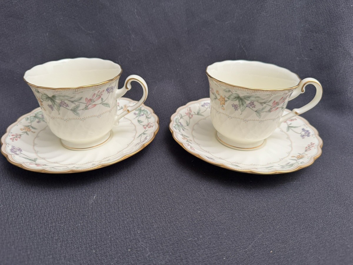 Noritake　『BLAKLEY』　スープチュリン 2 Noritake BROOKHOLLOW Tea or Coffee Cup Bone China 4704 W Saucer