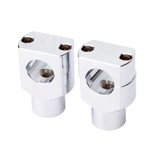 CNC 1" 25mm Motorcycle Handlebar Risers Mount Bracket Clamp Taper For Harley UK - Picture 7 of 8