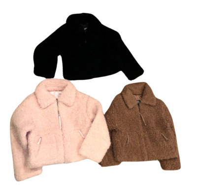 UGG Women's Maeve Sherpa Jacket 1120636 Black Dark Chestnut Lotus