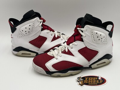 Air Jordan 6 Carmine 2021 Size 10.5 Used Rare Retro Authentic White Red MJ OG J6 | eBay