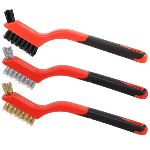 6Pcs Set Brass Stainless Steel Nylon Wire Brushes for Cleaning and Rust Removing - Picture 11 of 12