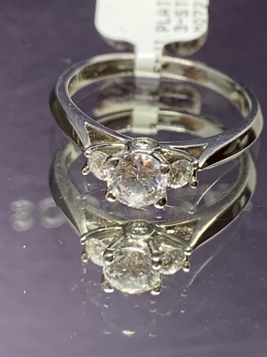 New! Scott Kay Stone Crown Platinum Diamond Ring