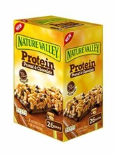 New Nature Valley Protein Peanut Chocolate Gluten Free Cereal Bars 26 X 40g S U