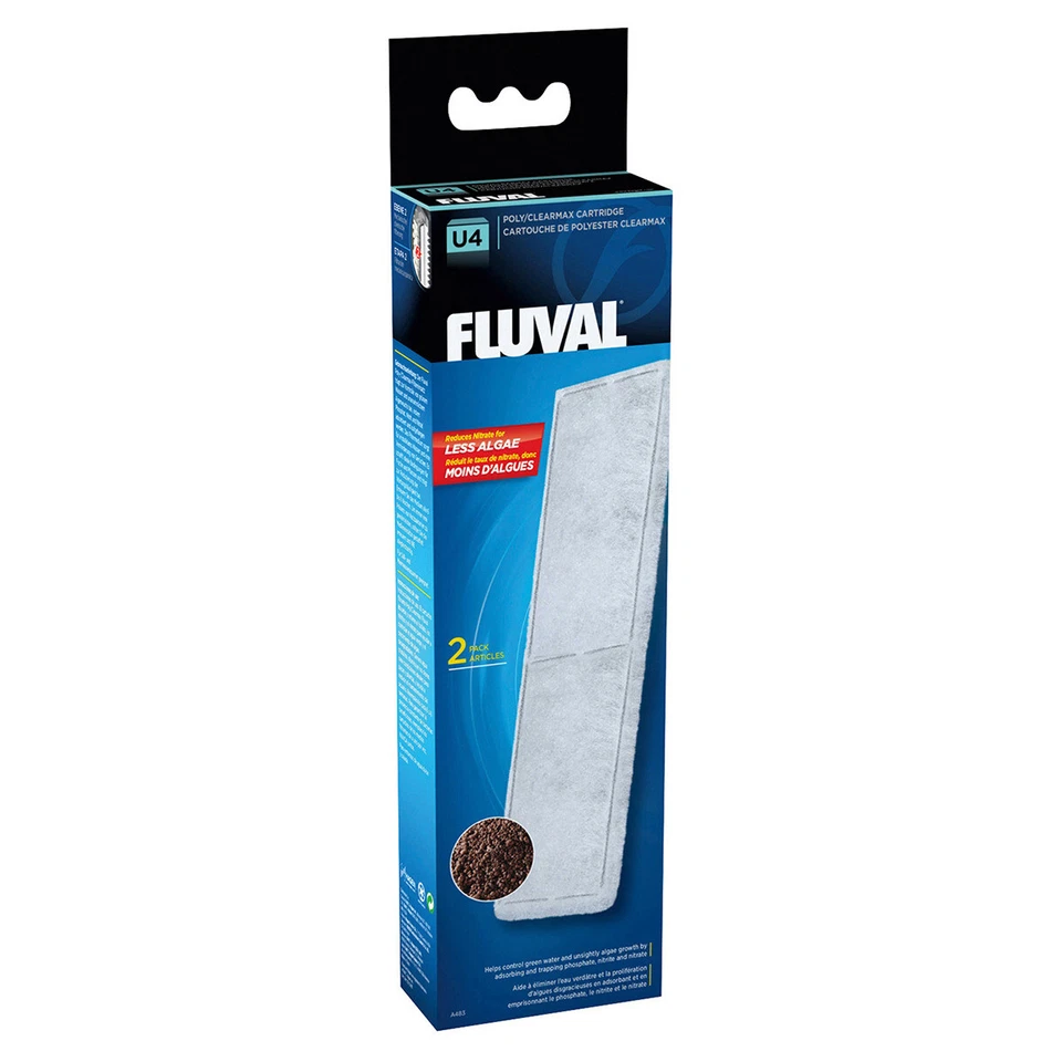 Filtre Fluval U4 Clearmax Pack De 2 27x7x3,5cm Pour Une Eau Cristalline - Photo 1/1