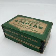 Duo-Fast Staples No.508-D 1/4" Tackers VTG Stapler Office Shop Opened Box