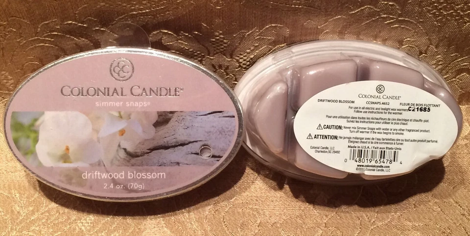殖民地蜡烛 DRIFTWOOD BLOSSOM Simmer Snaps 香氛蜡熔体 2 件套 — 第 3/3 张图片