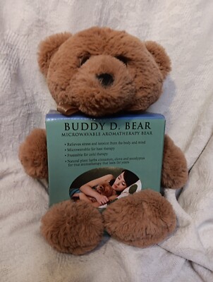 Spa Comforts Buddy D Bear Microwavable Heat/Cold Therapy Herb Therapy Bear  New