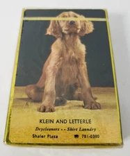 Vintage Remembrance Playing Cards Bridge Redi-Slip Finish Sealed Cocker Spaniel