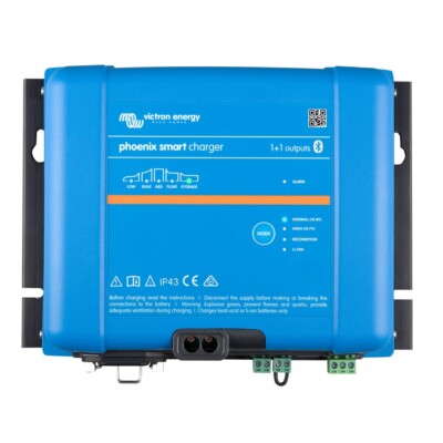 Victron Energy, Phoenix Smart IP43 Charger 24/25 (1+1) 120-240VAC Requires 5-15P
