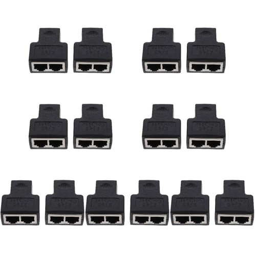 7 PCS One- -point Conversion Head Travel Ethernet Plugs Cable Splitter - Afbeelding 11 van 12