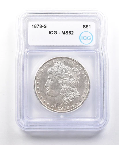 1878-S Morgan Silver Dollar MS62 ICG *3325