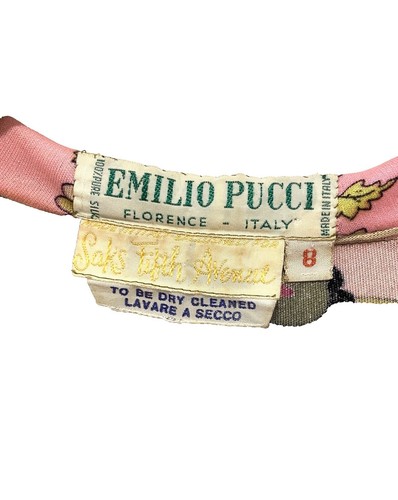 Vintage EMILIO PUCCI EP608S 705 Retro Mod Brown Geometric