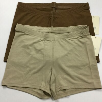 USGI New Balance 2 PACK Women s Boy Shorts Underwear DRIFIRE Brown Tan Size S