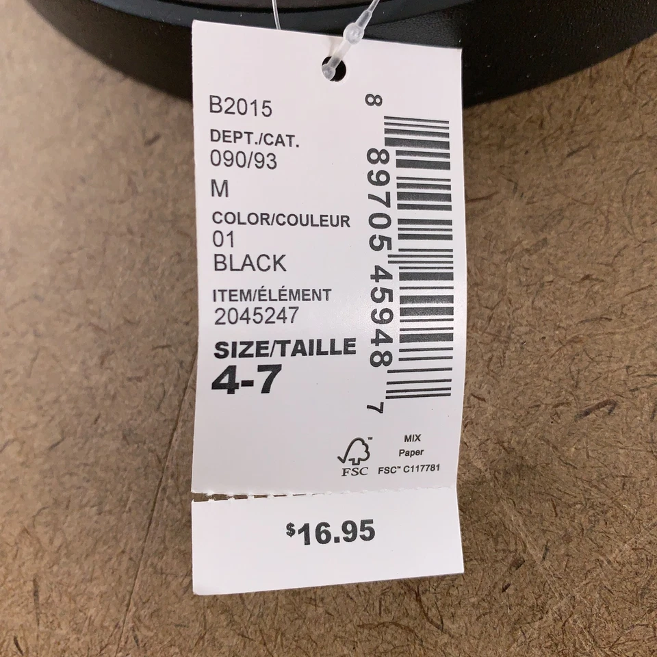 The Children’s Place Girls Size 4-7 Black/Brown Faux Leather Uniform Belt 2-Pack - Image 2 of 4