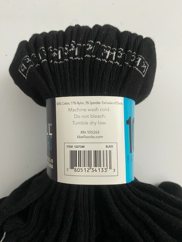 KBell NO SHOW FIT 10 PAIRS/PACK WOMEN'S SOCKS SHOE SIZE 5.5-10 K BELL - Picture 6 of 24