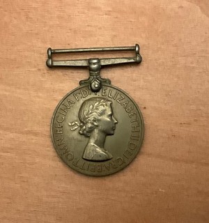 BRITISH KOREA WAR MEDAL. R.A.S.C. CPL L RAYNER.